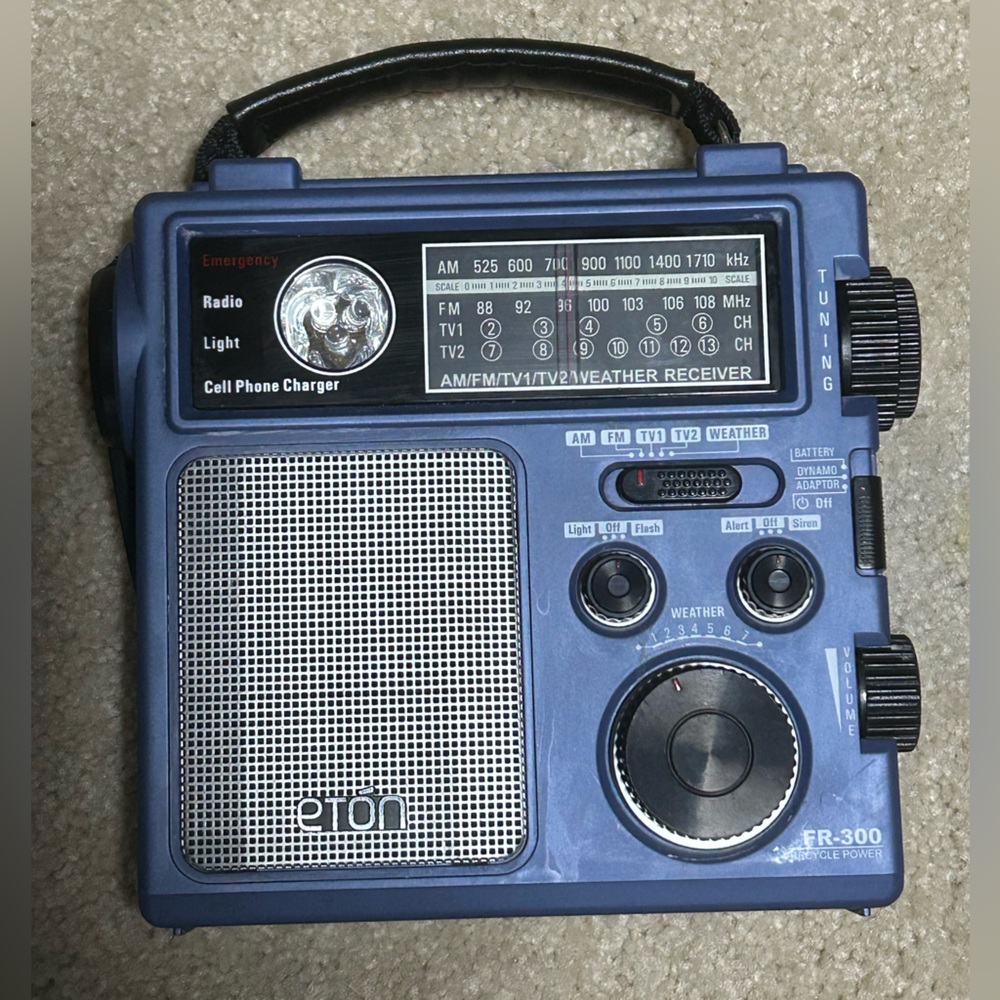 Eton Blue Portable Weather Radio